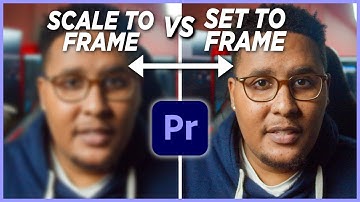 Set to Frame Size or Scale to Frame Size. Adobe Premiere Pro Tutorial