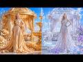 黄金の歌姫 VS 銀の女王 — 衣装＆メイク対決 ✨💄👑