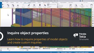 Inquire object properties in Tekla Structures