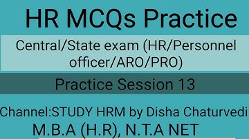 HR Practice Session 13|UPRVUNL ARO previous paper|Hr Mcq|Net code 55 MCQs