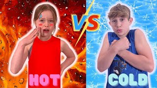 Hot vs Cold extreme challenge @NidalWonderOfficial