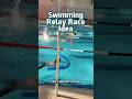 Swimming relay race idea 🏊