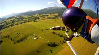 Landing hangglider at Kralova hola
