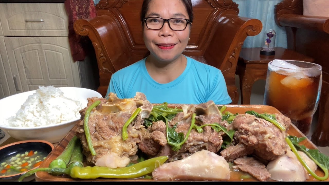 SINIGANG NA RIBS NG BAKA | FILIPINO FOOD | MUKBANG PHILIPPINES | EATING SHOW