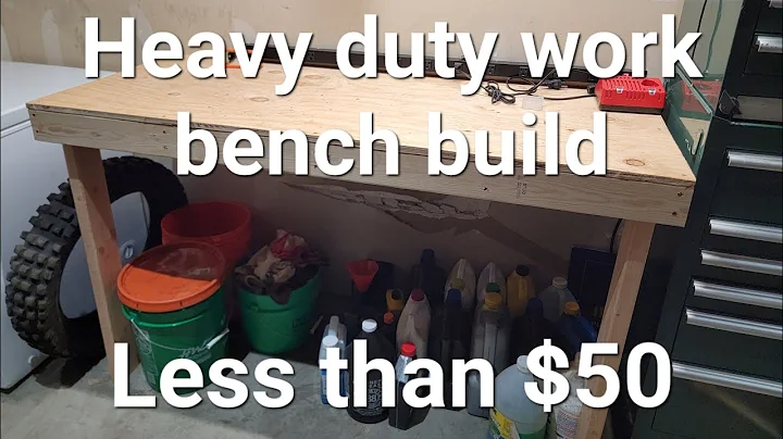Building a heavy-duty work bench for less than $50!