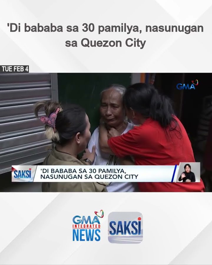 'Di bababa sa 30 pamilya, nasunugan sa Quezon City | Saksi