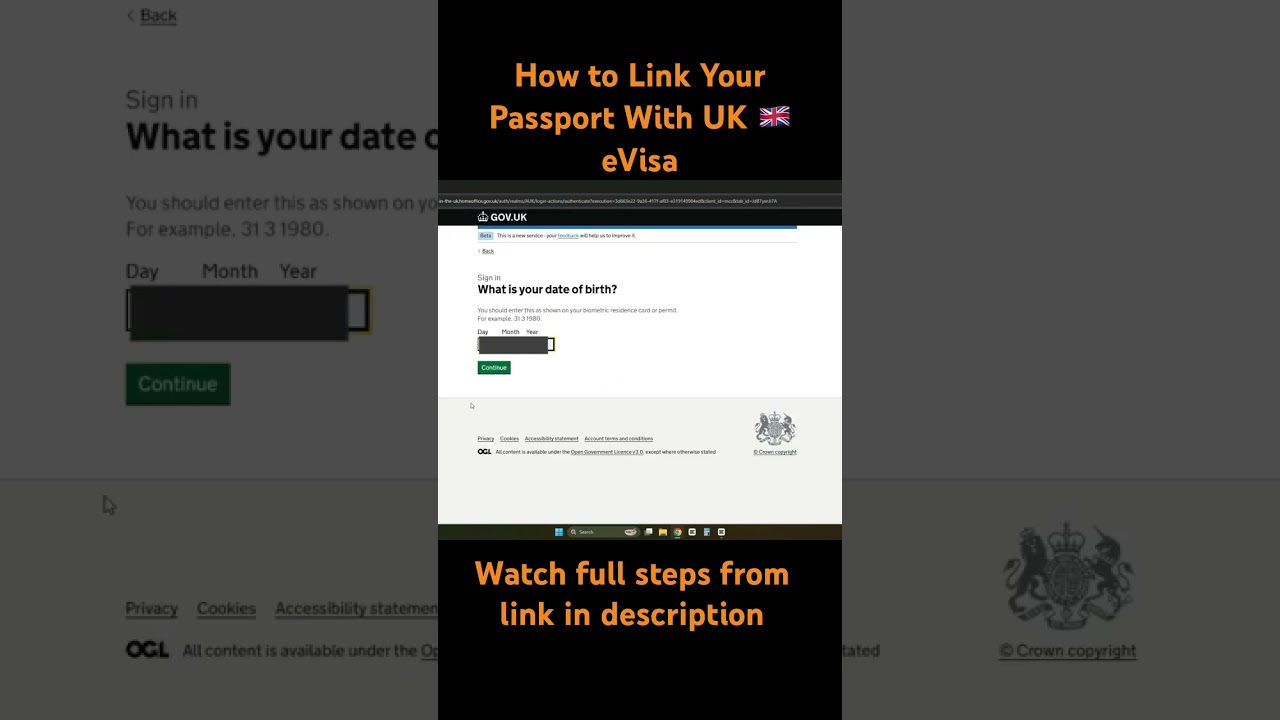 How to link your Passport with UK evisa