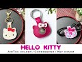 DIY AirTag holder / case, cordkeeper, key charms in Hello Kitty theme! SVG files included.
