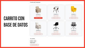 como HACER un CARRITO de COMPRAS en HTML y CSS con BASE DE DATOS 😱