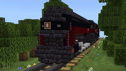 Minecraft N&W 611 J Class Steam Train Tutorial Credit To @CraftyFoxeMC