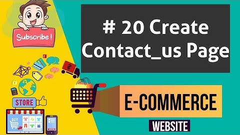 #20 Django Multi Vendor Ecommerce Project - Create Contact form | Django ecommerce | Hindi