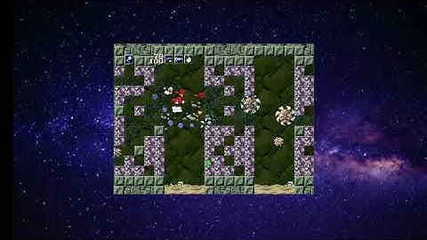 Cave story walk through, part 7- Curly Brace, machine gun option, spinny death brothers