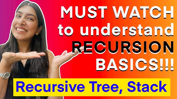 1. Understand Recursion in Easy Way | Recursive Function, Tree, Stack | Very Imp Video!! 🚀🚀🔥🔥