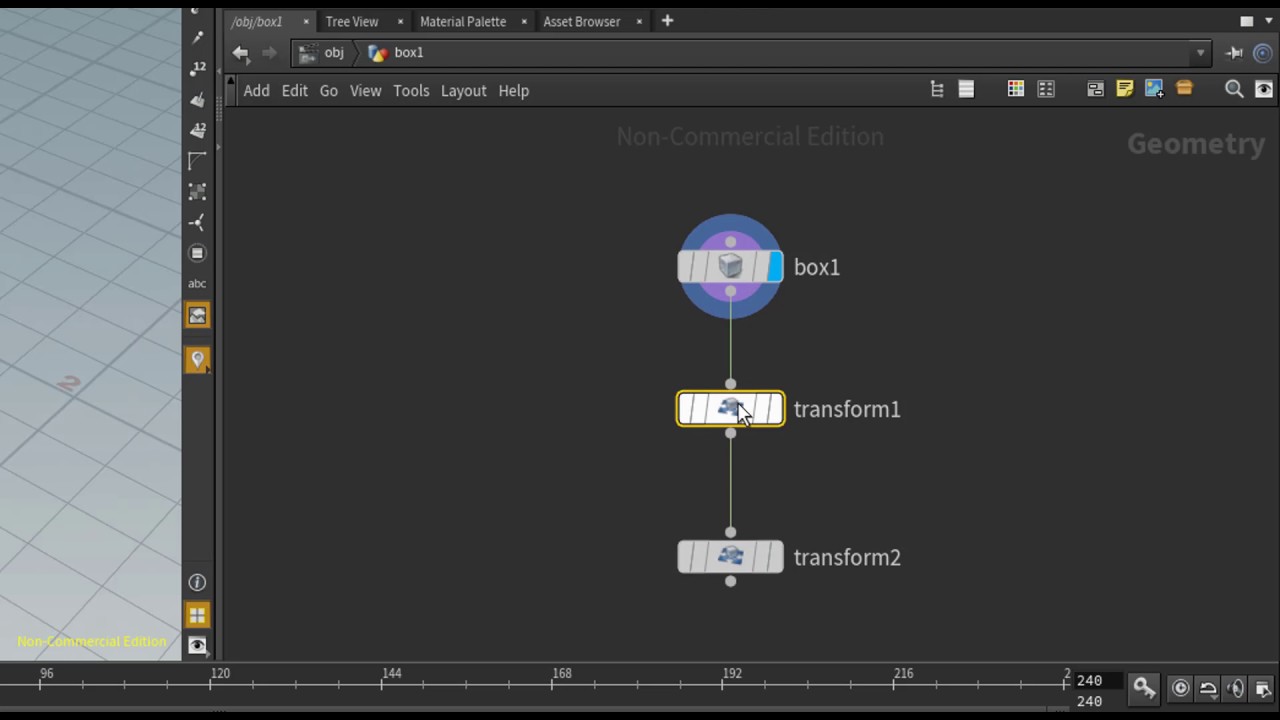 Houdini - rolling cube