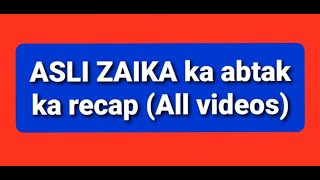 ASLI ZAIKA ka abtak ka recap (All videos) screenshot 1