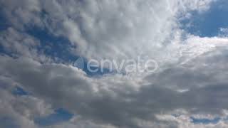 Softly Grey Clouds And Blue Sunny Sky 2 | Stock Footage - Envato elements