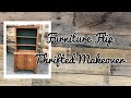 Thrifted Furniture Flip || Trash to Treasure || Hutch Makeover