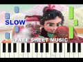 SLOW piano tutorial &quot;SUGAR RUSH&quot; from Wreck-it ralph, Disney, with free sheet music (pdf)