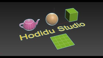 HODIDU STUDIO - TẮT VIỀN MÀU XANH - VÀNG CỦA ĐỐI TƯỢNG 3DSMAX