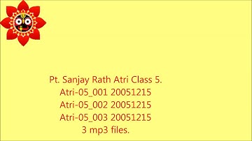 Atri class 5 :On Houses by Pt. Sanjay Rath