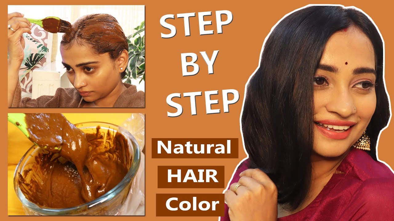 How to Colour your hair Naturally at home | Natural Brown | Nupur Natural Henna Based Hair Color