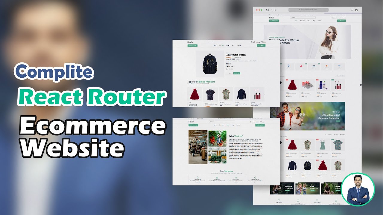 React Full E-Commerce Website Tutorial (Bangla) | React Router ...