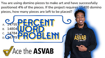 ASVAB Arithmetic Reasoning - Practice Test Question (Percent Word Problem and Solution)