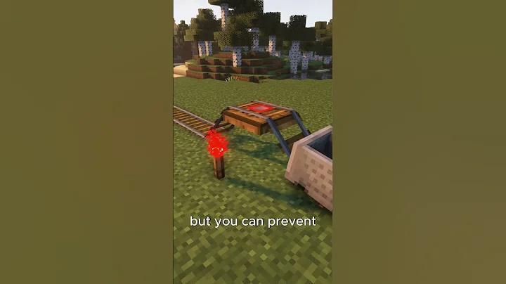 Day 21 of explaining every #minecraft #redstone item | Detector Rail #shaders #shorts #mc #tutorial