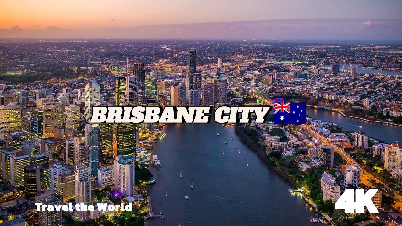 Brisbane City in 4K | Stunning Aerial Views from Above