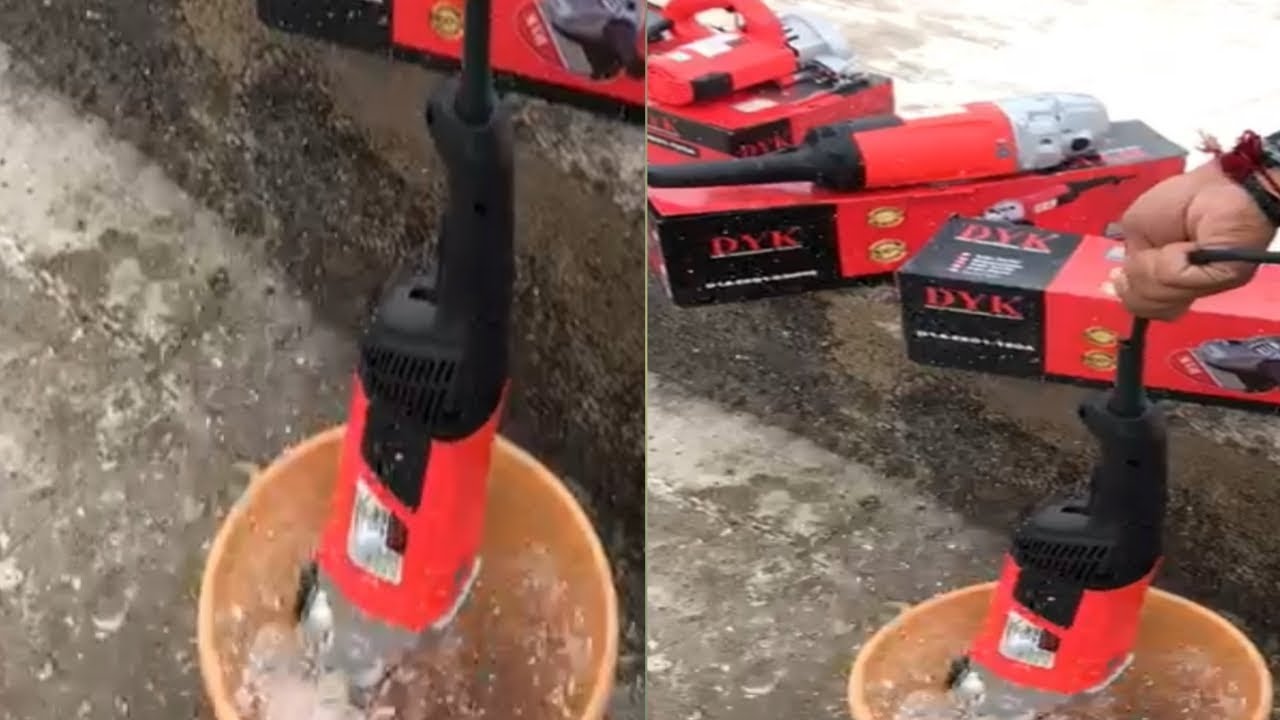 DYK || Angle Grinder || 125MM waterproof testing video in India🇮🇳 2019