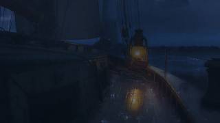 Gentle Rain &amp; Ocean Waves on a Wooden Boat | Relaxing Sounds for Deep Peaceful Sleep
