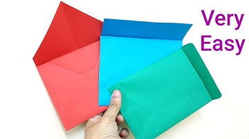 3 Very easy paper envelopes, A4 paper, DIY,Handmade paper envelopes