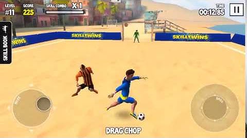 Watch how I scored 849 points on my Level 11 Skill Run! #skilltwinsfootballgame @SkillTwins