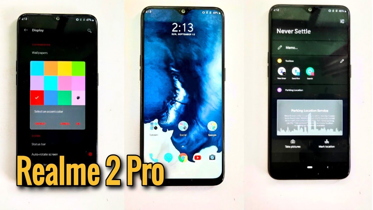 Realme 2 Pro: Hydrogen os Rom from OnePlus7 pro | Themes, Accent Colors, Camer2api and more