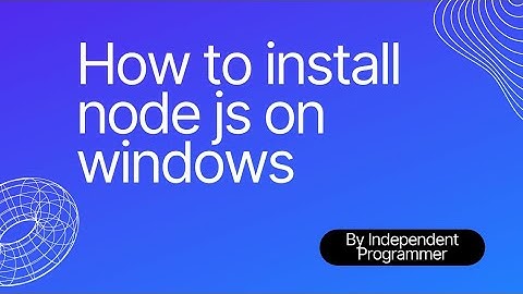How to install node js on windows in just 2 minutes#installation #nodejs #download
