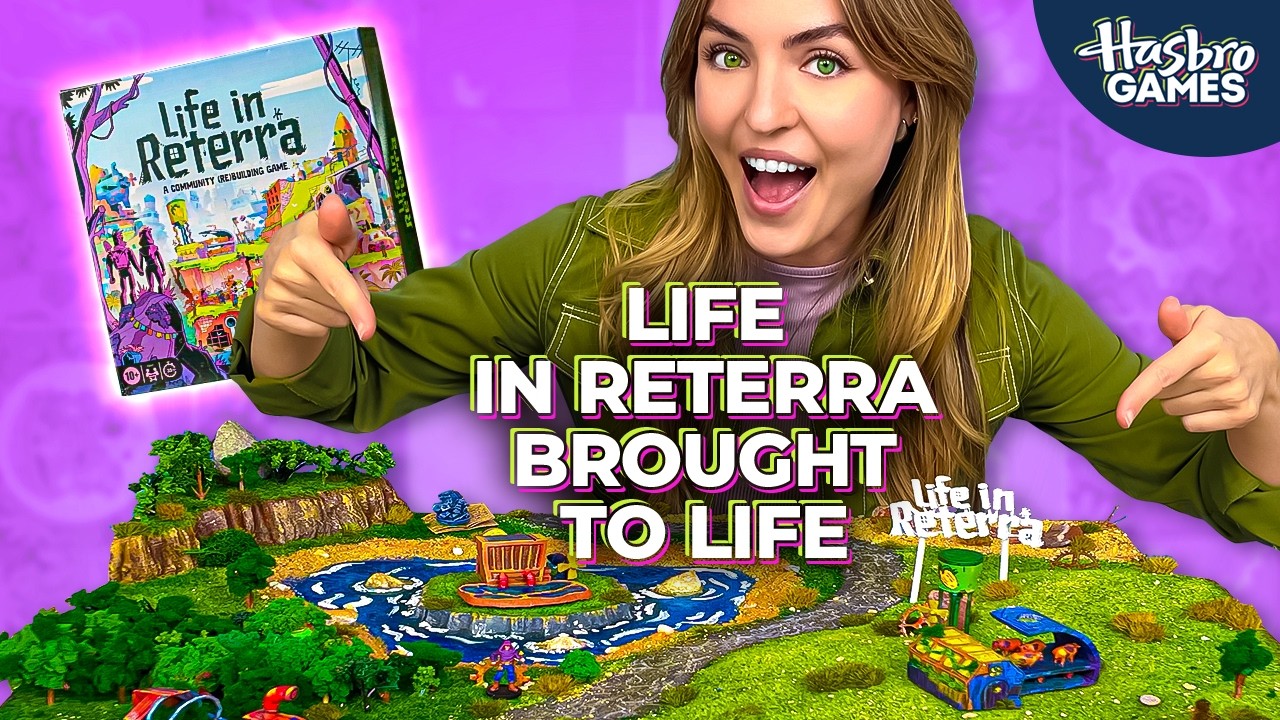 I made a realistic DIORAMA of LIFE IN RETERRA based on my map!