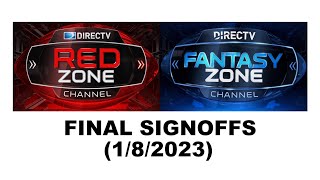 DirecTV Red Zone and Fantasy Zone signoffs (1/8/2023) by Scott Allen Brown's Mashup Museum 2,940 views 1 year ago 5 minutes, 52 seconds