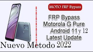 Saltar Cuenta Google FRP Bypass Motorola Android 11 y 12 Moto G8, power, puré, Stylus, G9, G10, 2022