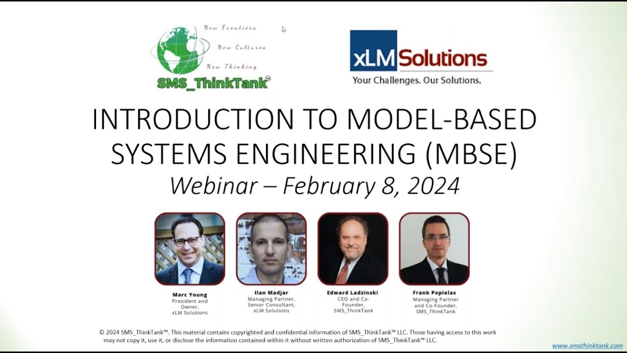 Introduction to Model Based Systems Engineering (MBSE) - YouTube