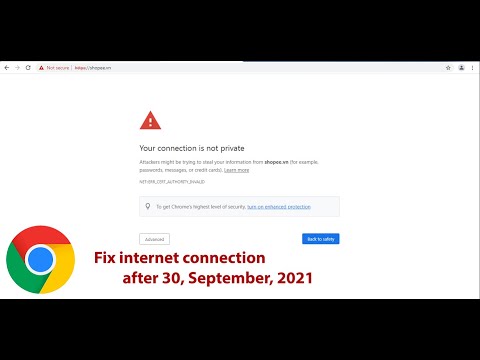 Fix error NET::ERR CERT DATE INVALID - Your connection is not private - Windows 7 - 2021