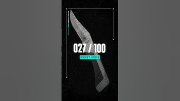 Modeling a Pocket Knife in Blender [027/100] #blender #3DModeling #cinema4d