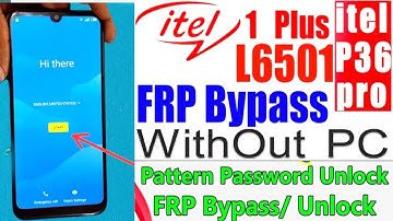 itel Vision Plus P36 Pro LTE frp Bypass Google Account Unlock without pc