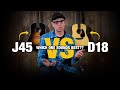 J45 vs D18 Blindfold Test - Which Guitar Sounds Better??