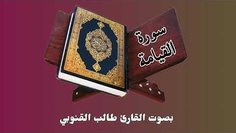 ٧٥. سورة القيامة | بصوت القارئ طالب القنوبي