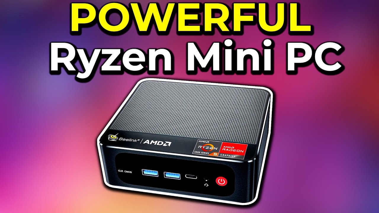 POWERFUL AMD Ryzen Mini PC, Beelink SER5 AMD Ryzen 5 5560U 16GB DDR4 RAM