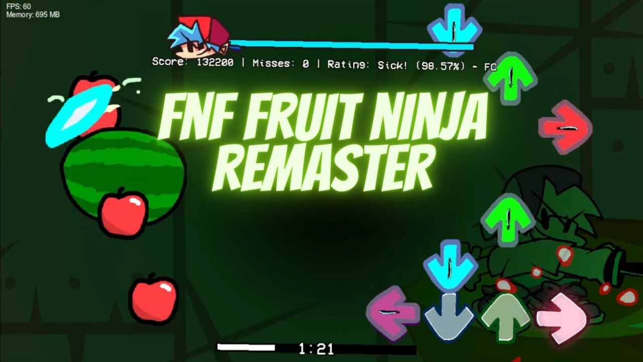 FNF: Fruit Ninja 🔥 Play online