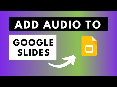 Video: Wie füge ich Audio zu Google Slides hinzu?