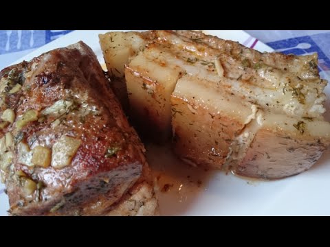 САЛО В ДУХОВКЕ очень вкусный рецепт(смотреть видео)!