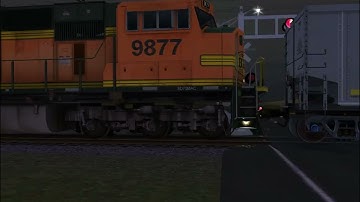 TRS22 BNSF 789 Heads North Loaded Coal W\ES44AC In The Lead