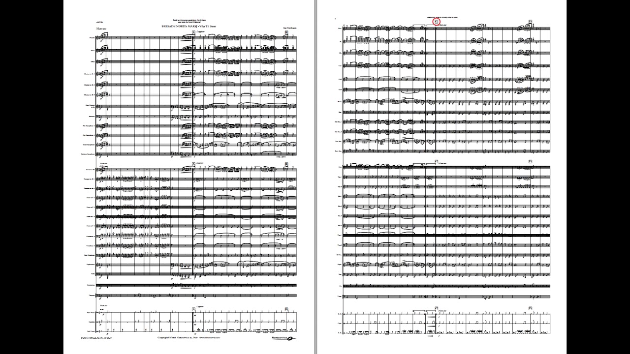 Brigade Nords Marsj (Vilje til seier) - Concert Band, Grade 3,5, Nordhagen - YouTube Noteservice Band Music